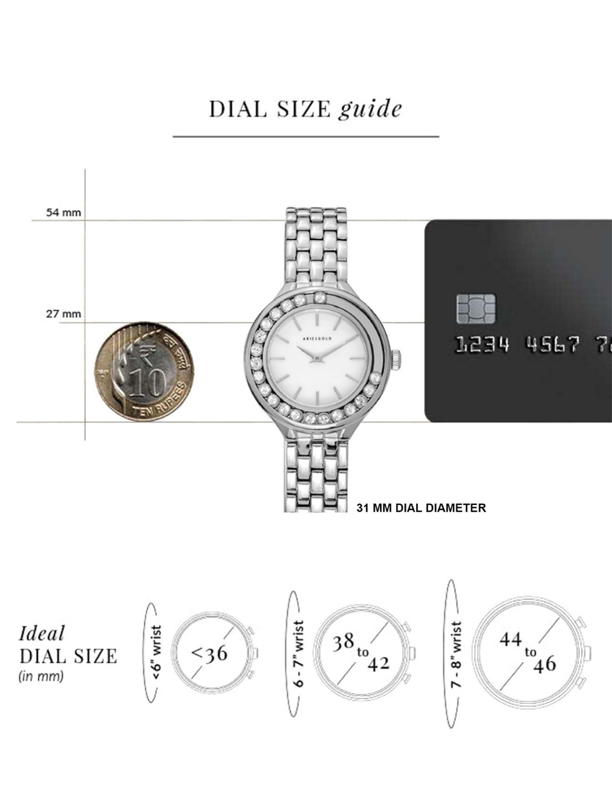 ARIES GOLD L 5041 S-MP Kadın Kol Saati