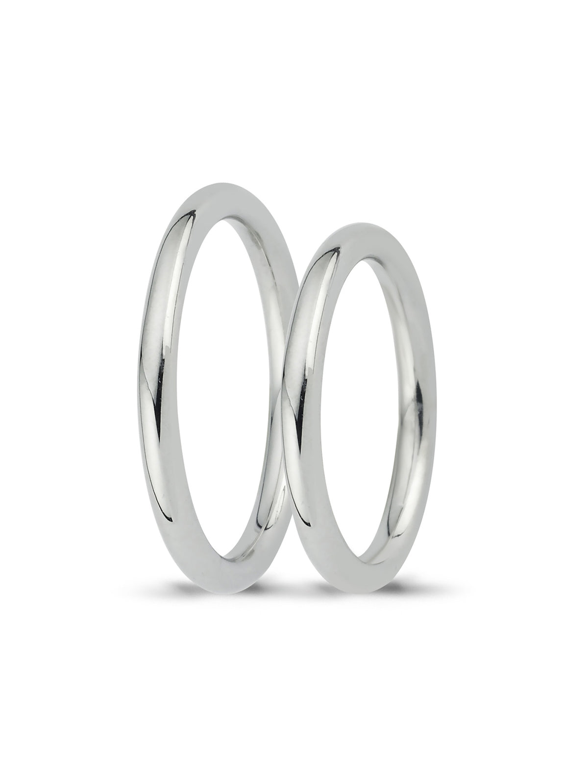 Beyaz Altın Alyans 2,40mm