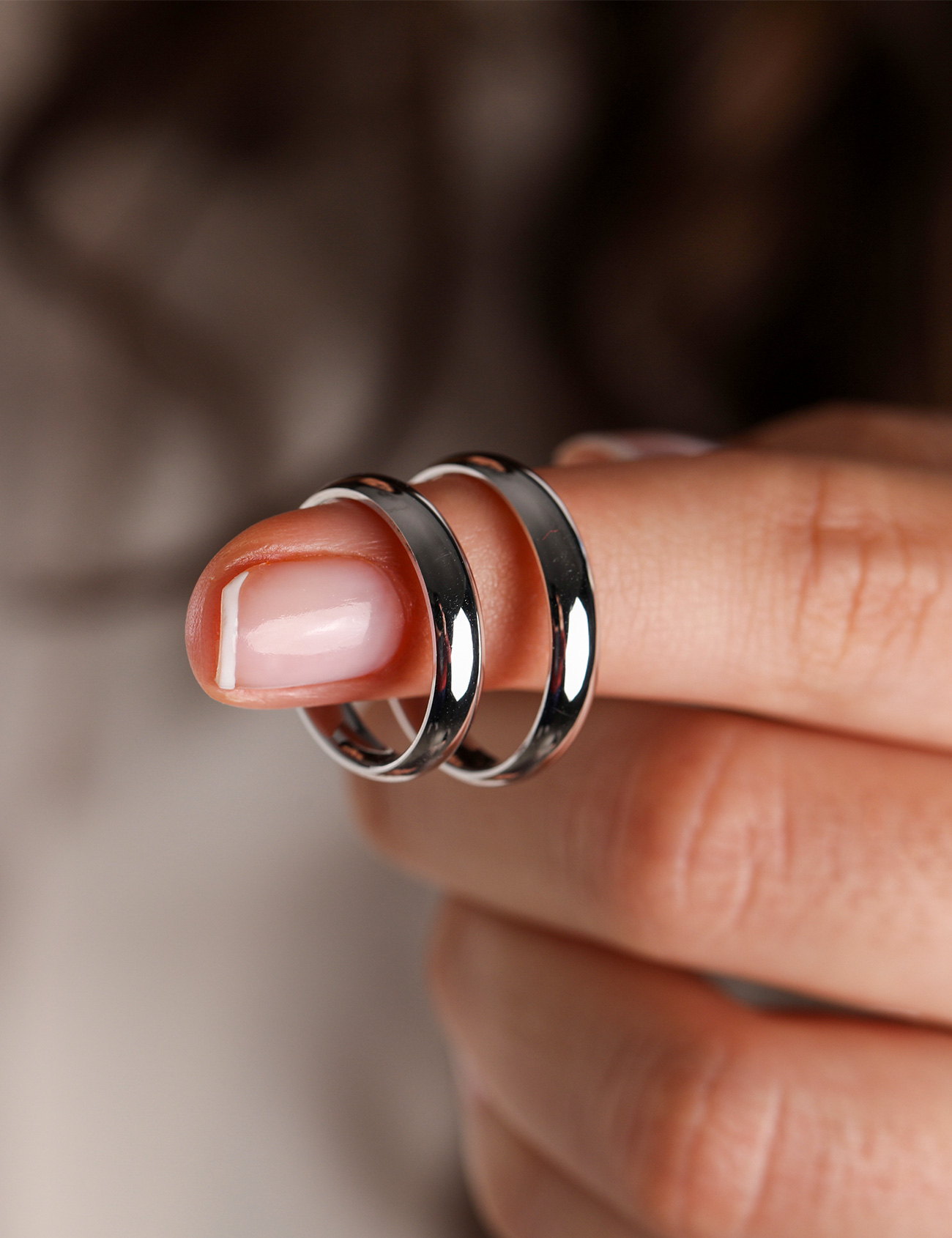 Beyaz Altın Alyans 4mm Ürün ikincil görseli