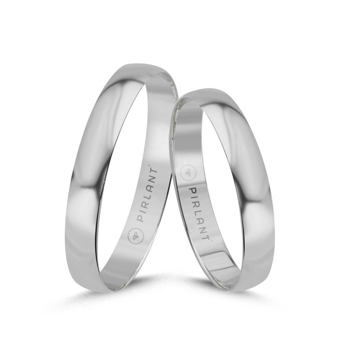 White Gold Wedding Band 3mm