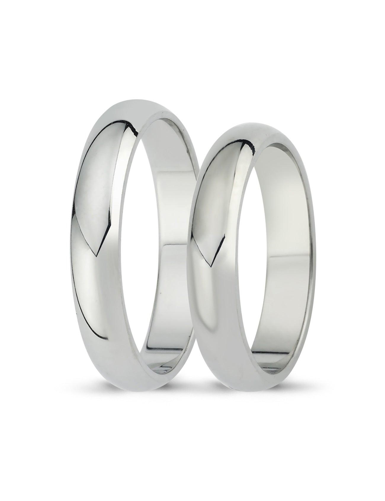 Beyaz Altın Alyans 4mm