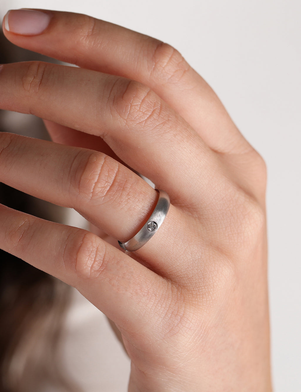 Beyaz Altın Alyans 4mm