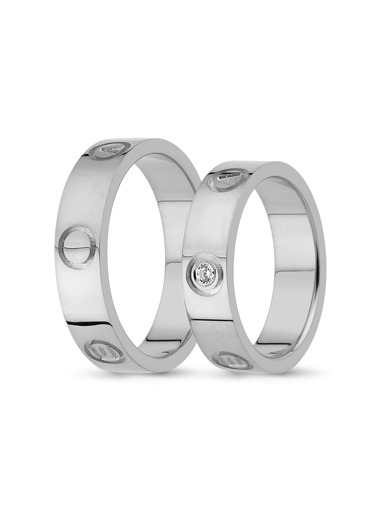 Beyaz Altın Alyans 5mm Ürün ana görseli