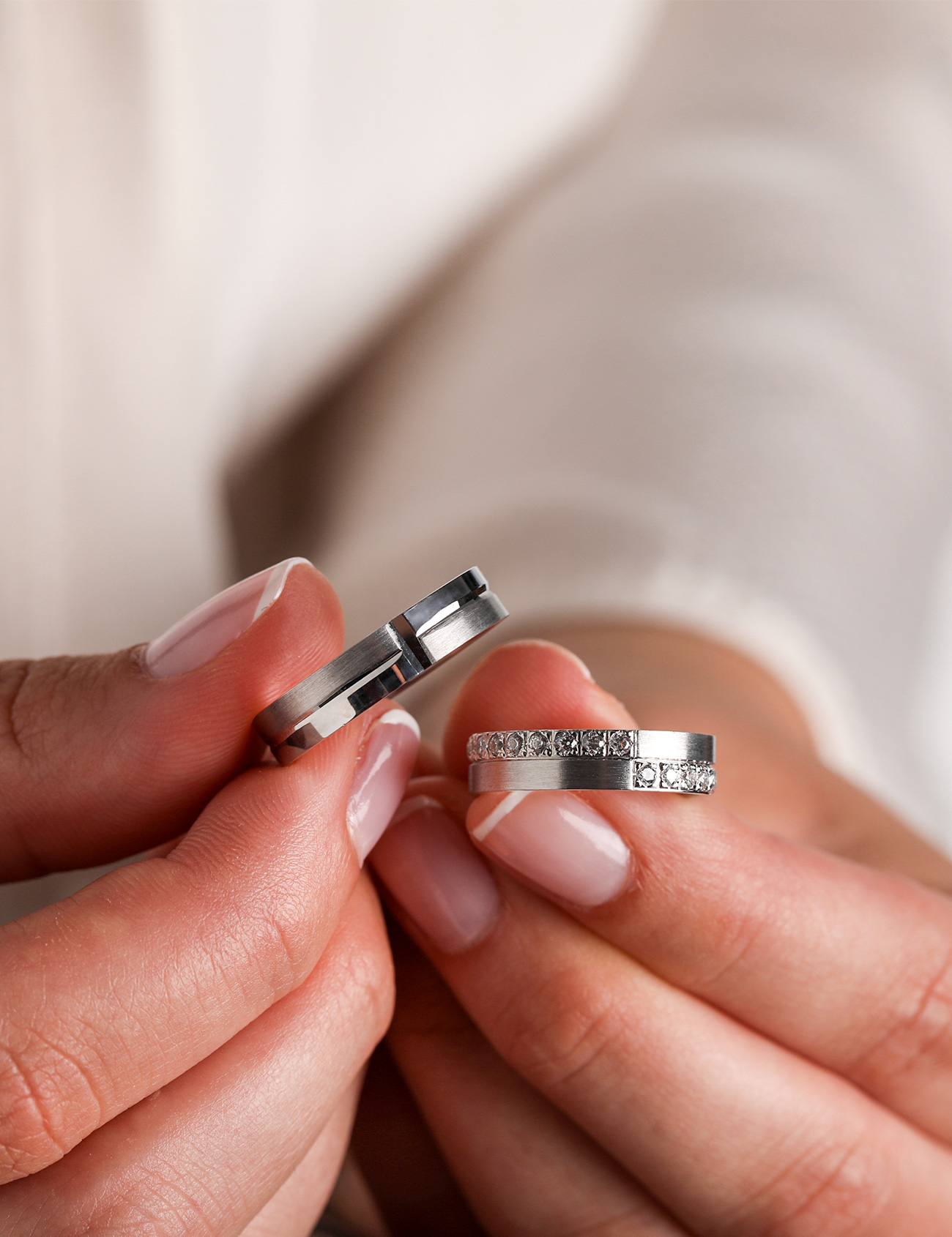 Beyaz Altın Alyans 5mm Ürün ikincil görseli