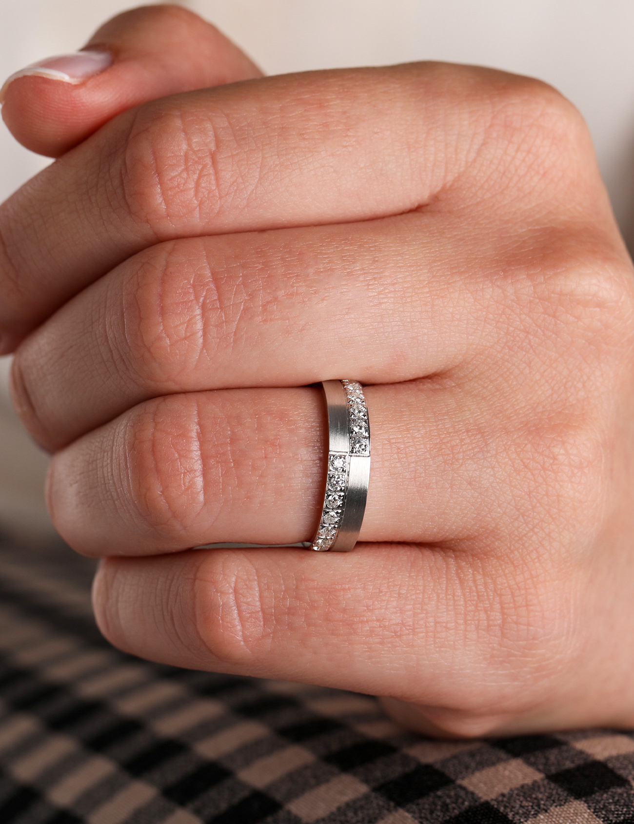 Beyaz Altın Alyans 5mm