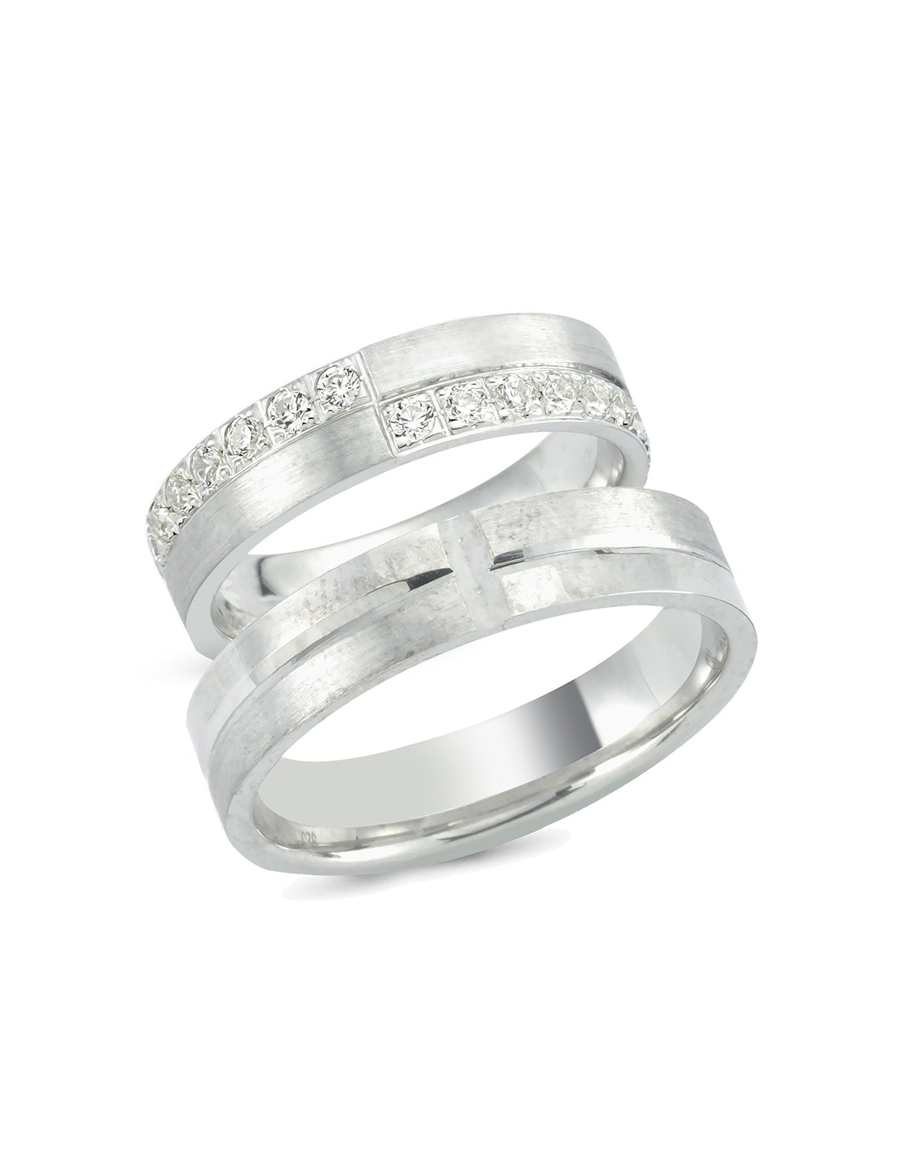 Beyaz Altın Alyans 5mm