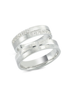 Beyaz Altın Alyans 5mm