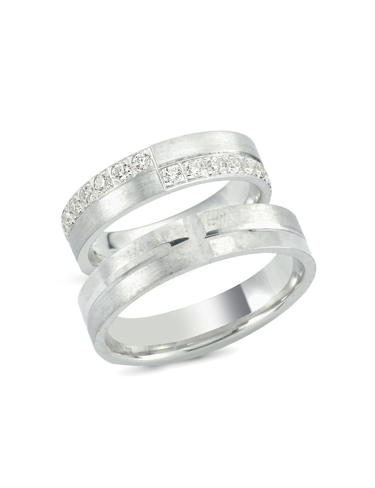 Beyaz Altın Alyans 5mm