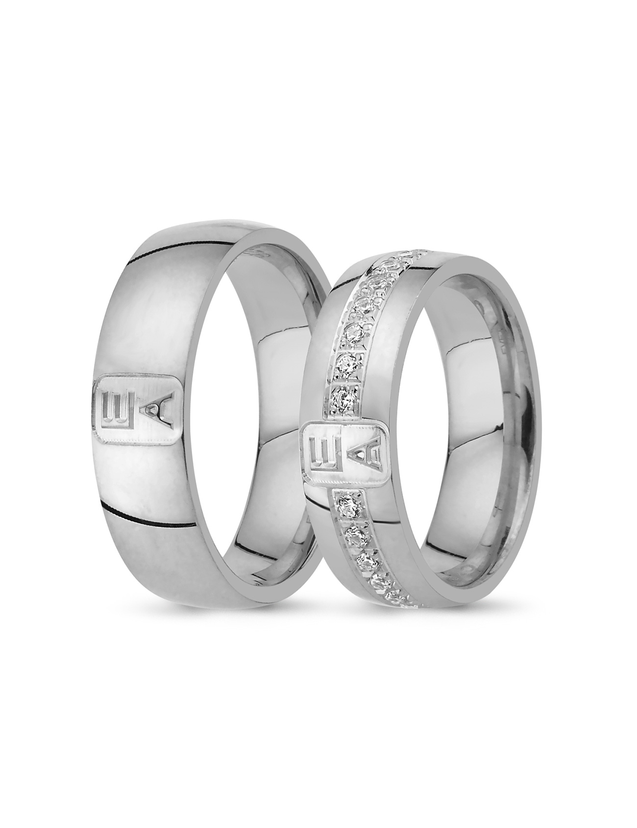 Beyaz Altın Alyans 6mm Ürün ana görseli