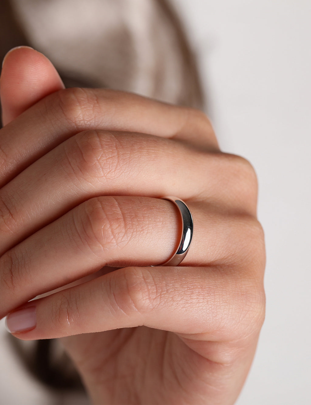 Beyaz Altın Alyans 4mm