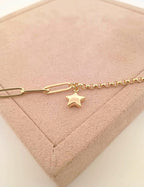 8 Ayar Sallantılı Yıldız Altın Bileklik