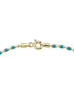 Turkuaz Mineli Altın Bileklik