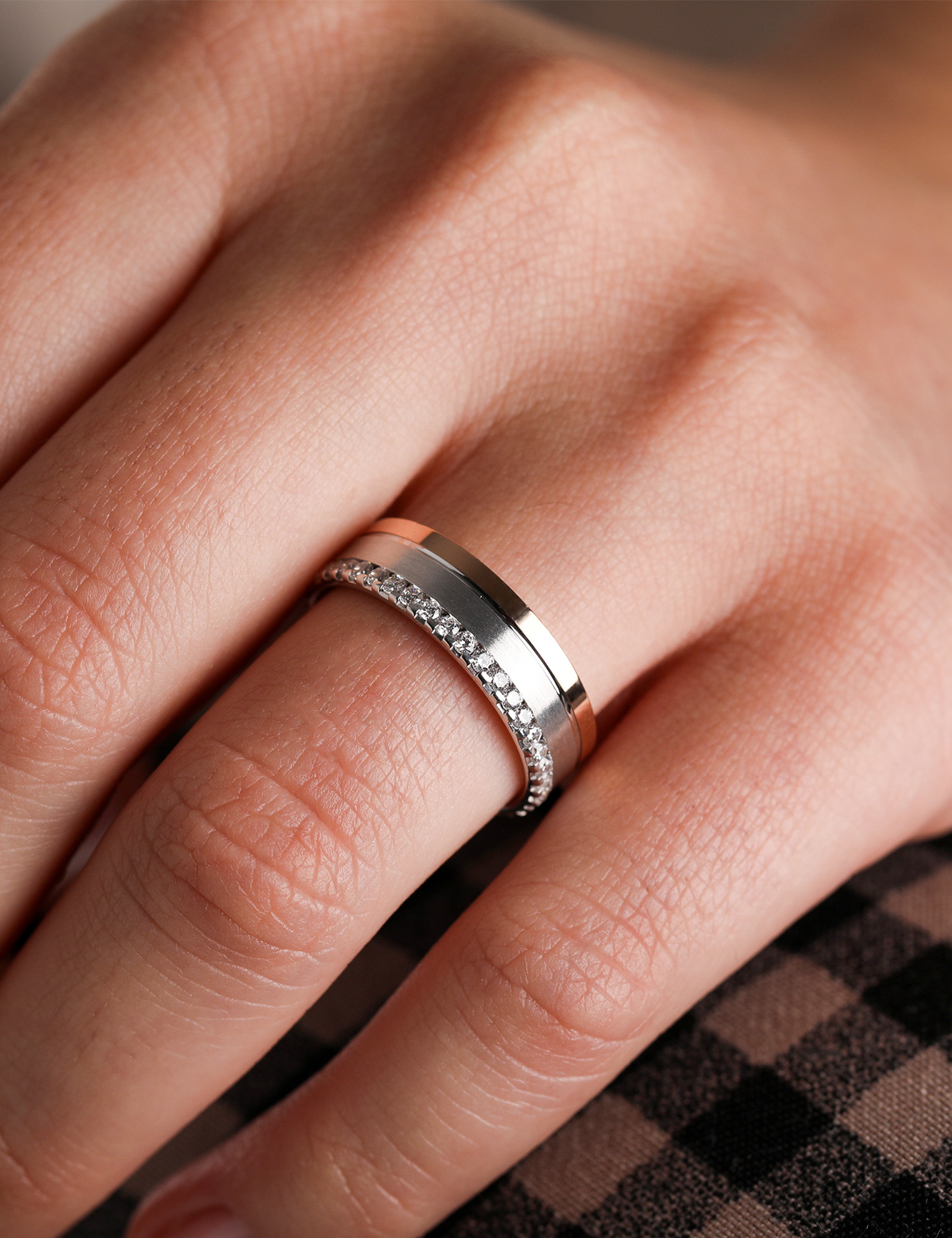 İki Renkli Alyans 6mm Ürün ikincil görseli