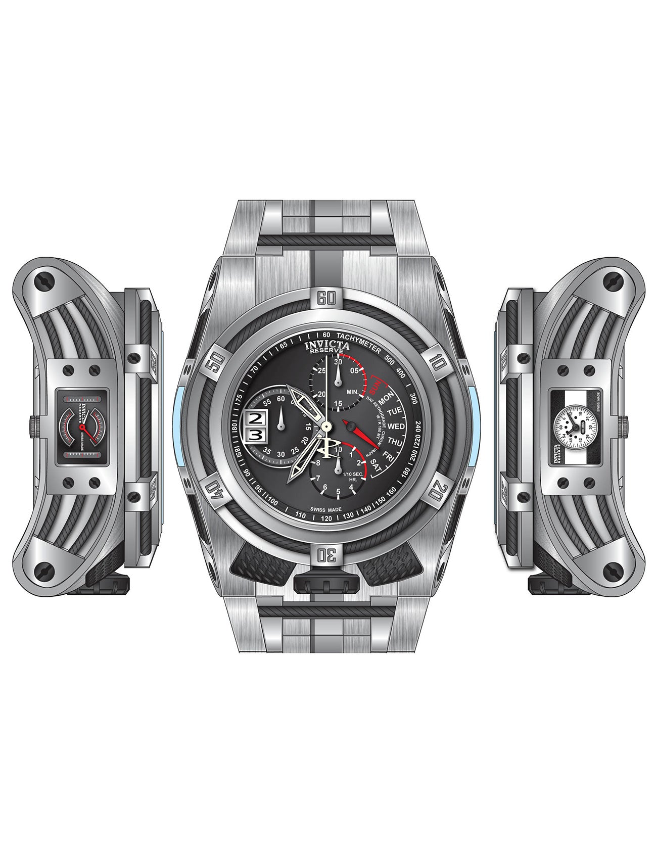 ساعة إنفيكتا ريزيرف بولت كرونوغراف