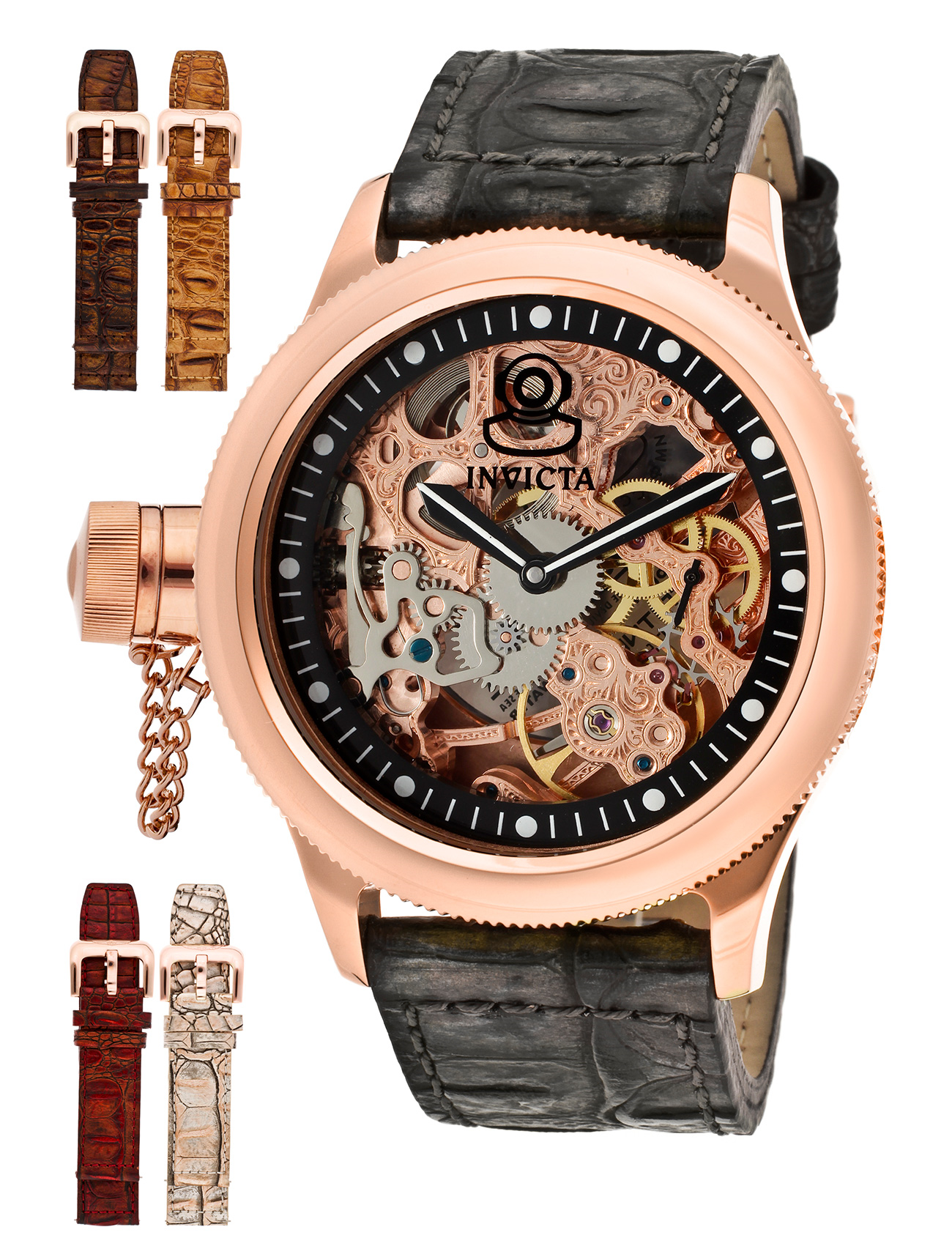 INVICTA Russian Diver Skeleton Midsize İskelet Kadran | Pırlant Secondary image