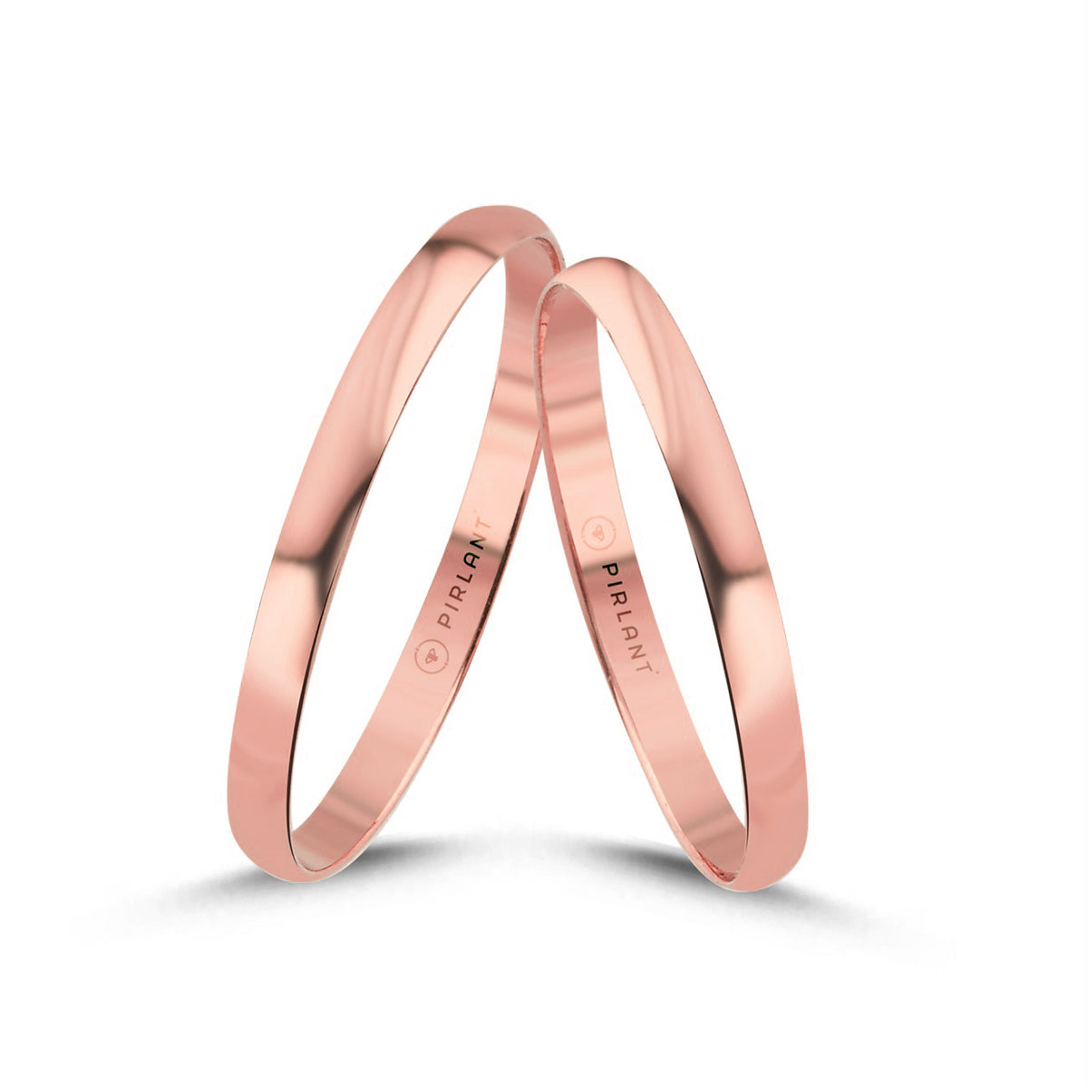 Rose Gold Wedding Band 2mm