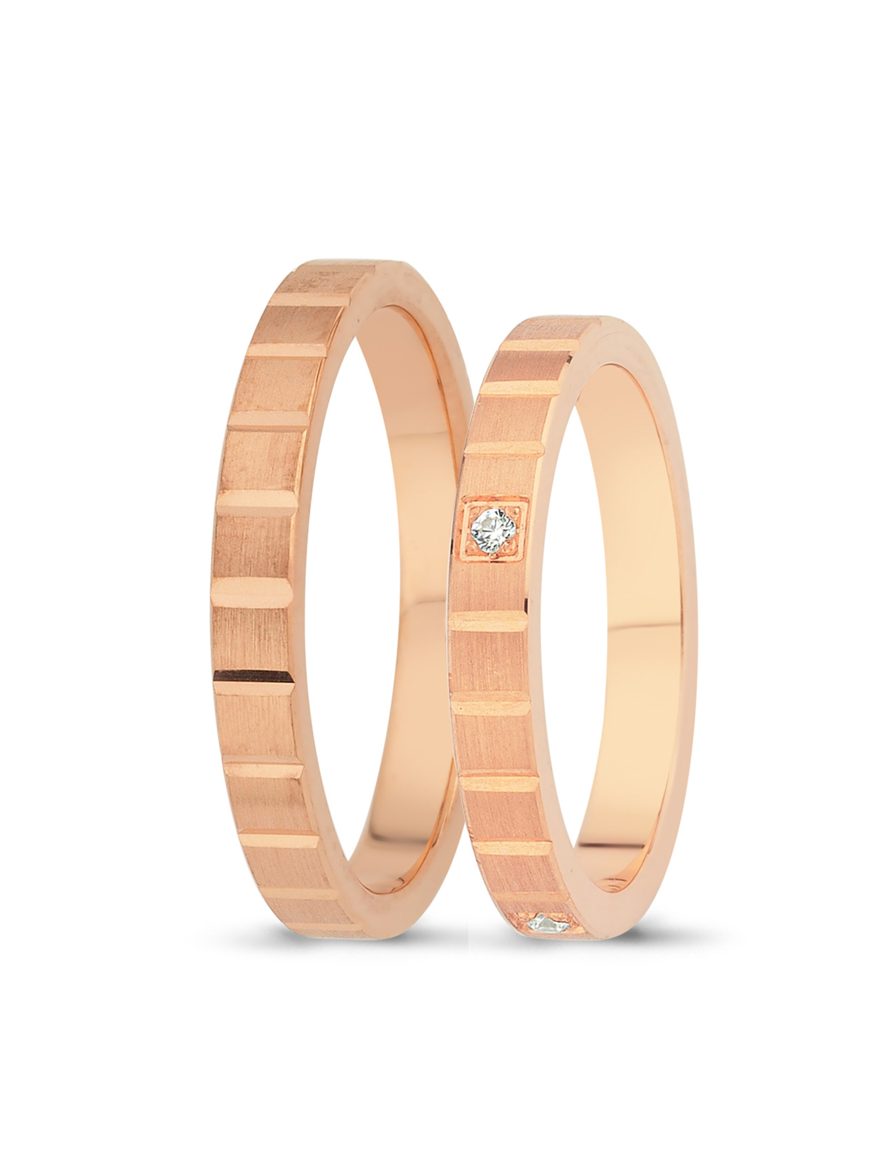 Pembe Altın Alyans 3mm Ürün ana görseli