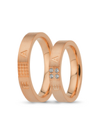 Pembe Altın Alyans 4mm