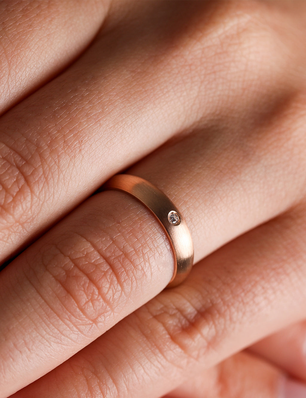 Pembe Altın Alyans 4mm