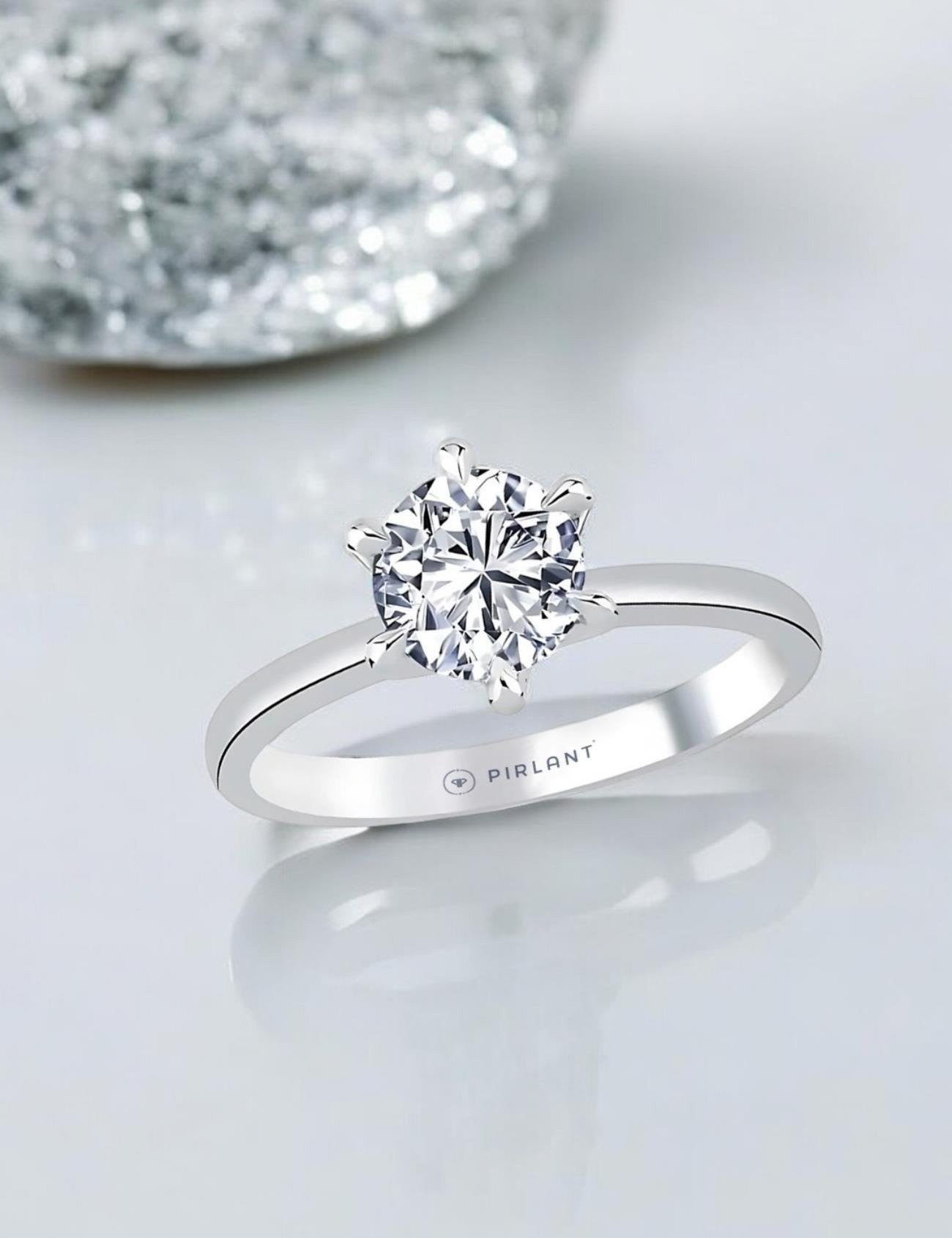 0,50 Karat Fantezi Montür Pırlanta Tektaş Yüzük