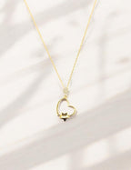 Kalp İçi Yıldız Altın Kolye