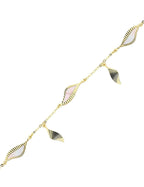 Pembe Sedefli Altın Bileklik