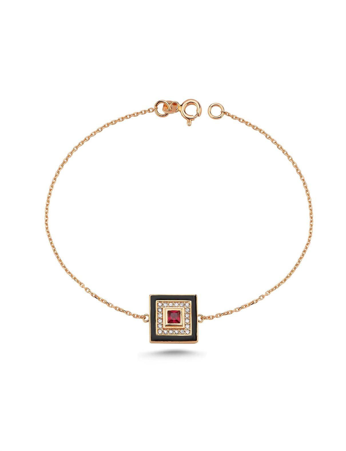 0,27 Karat Pırlantalı Yakut Çeşm-i Mest Bileklik