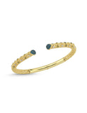 14 Ayar Renkli Taşlı Altın Kelepçe Bileklik