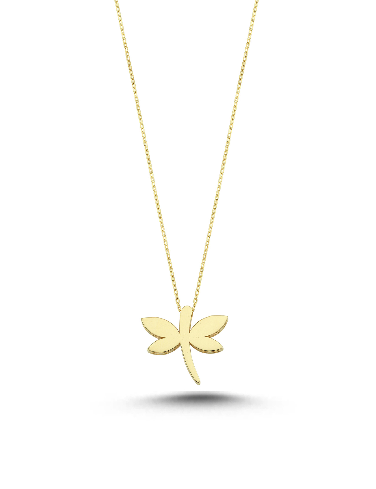 Dragonfly Plain Gold Necklace Main image