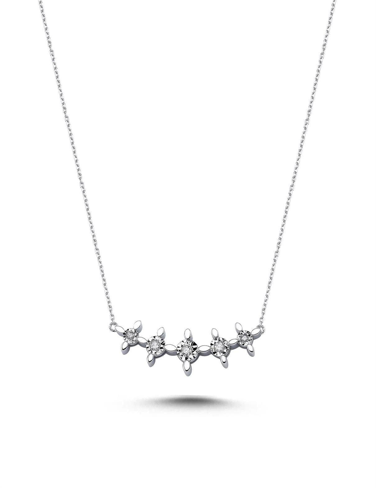 0,11 Karat Pırlantalı Kolye