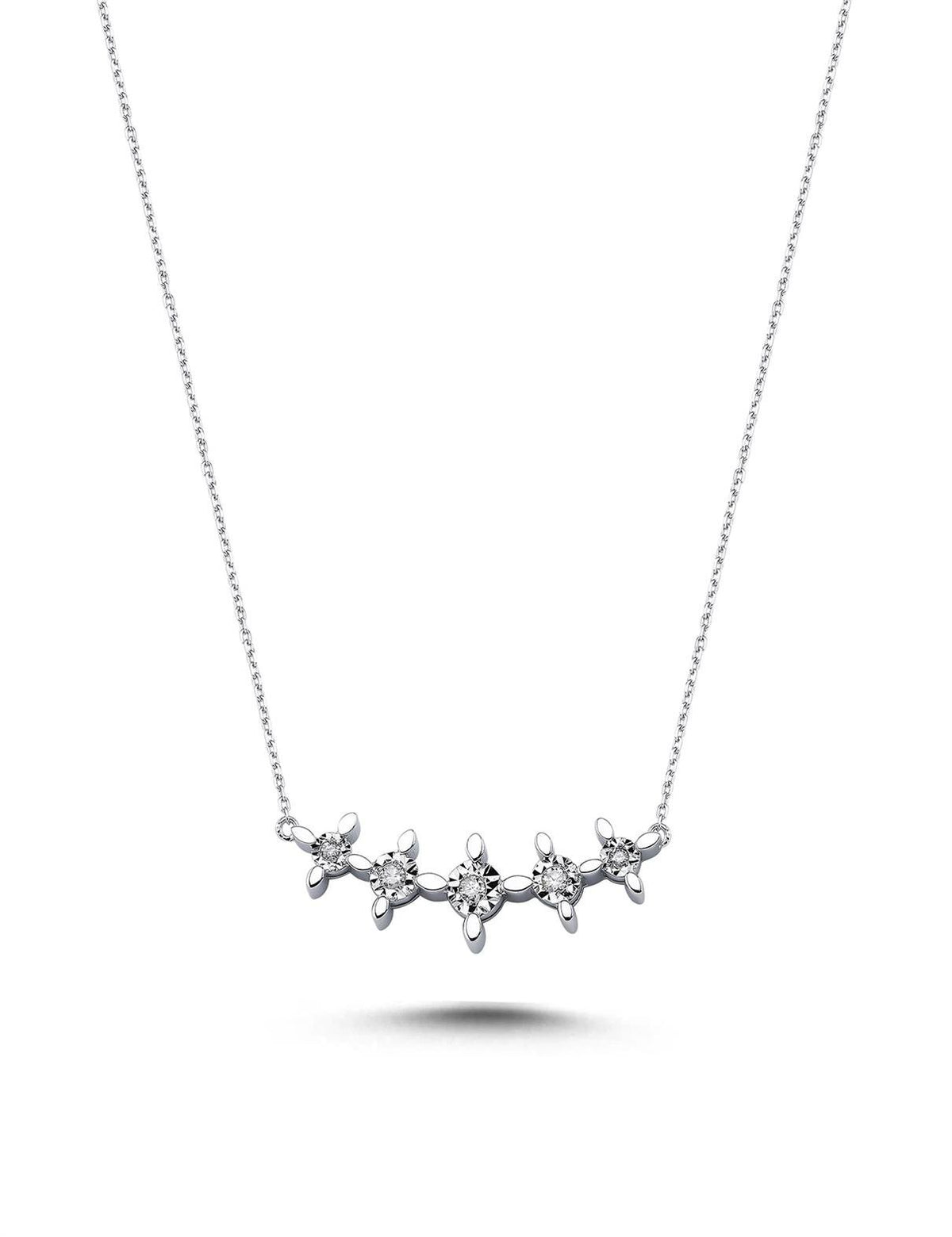 0,11 Karat Pırlantalı Kolye