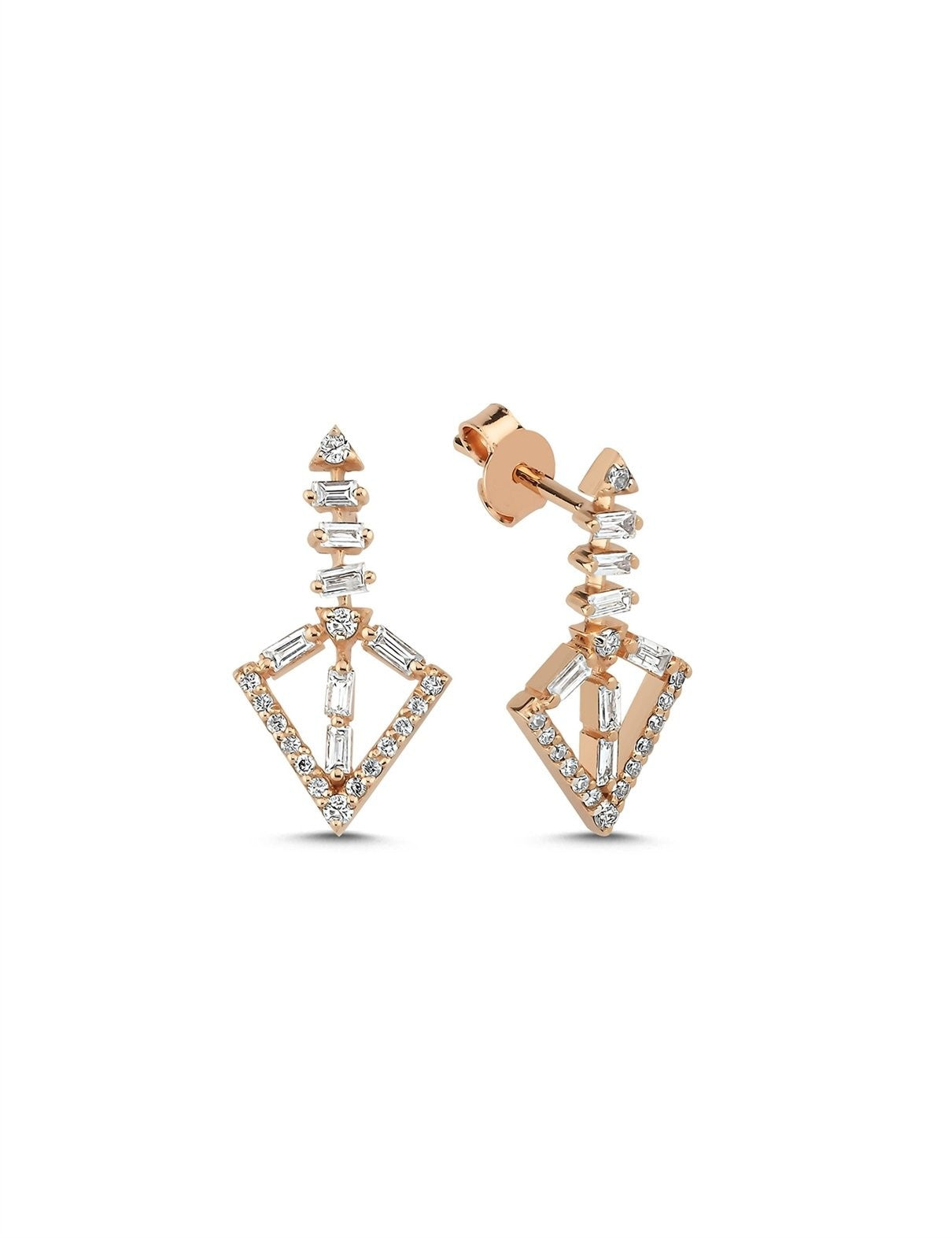 0,55 Karat Pırlantalı Küpe