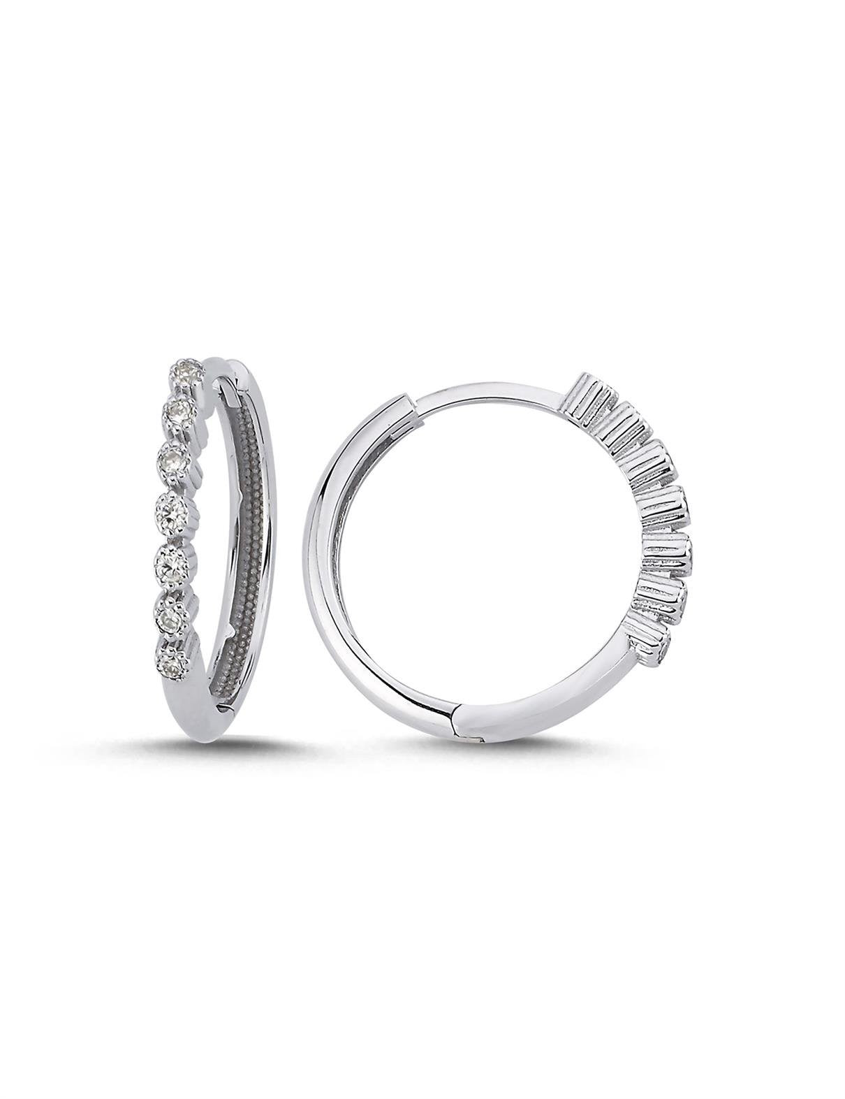 0,17 Karat Pırlantalı Küpe