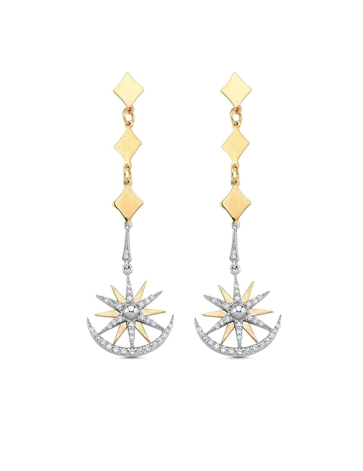 0,48 Karat Pırlantalı Küpe