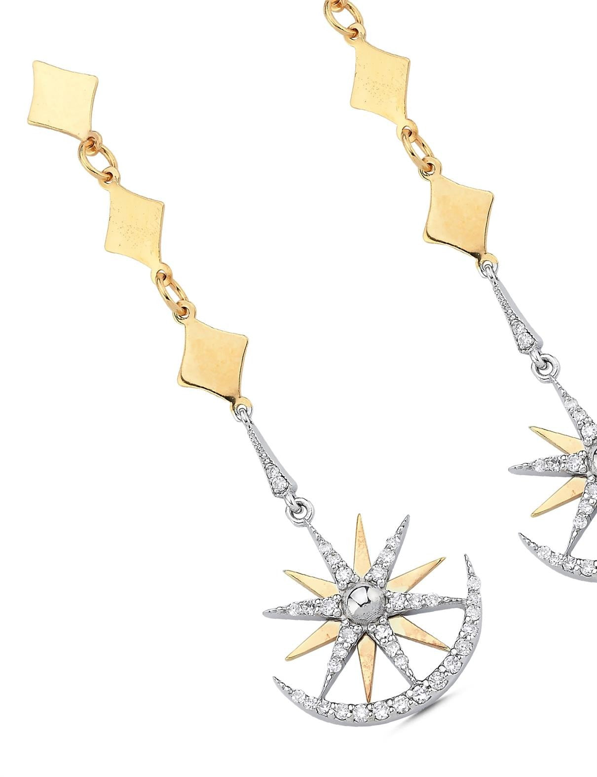 0,48 Karat Pırlantalı Küpe