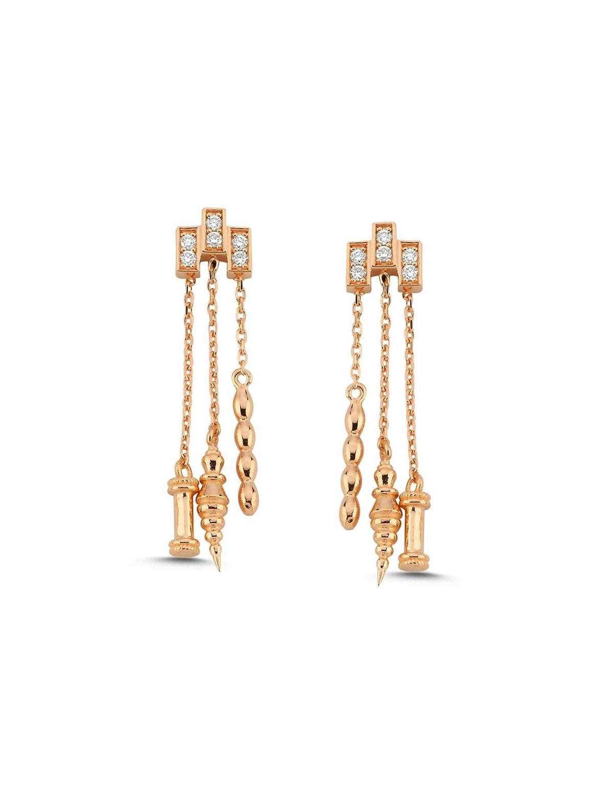 0,15 Karat Pırlantalı Küpe