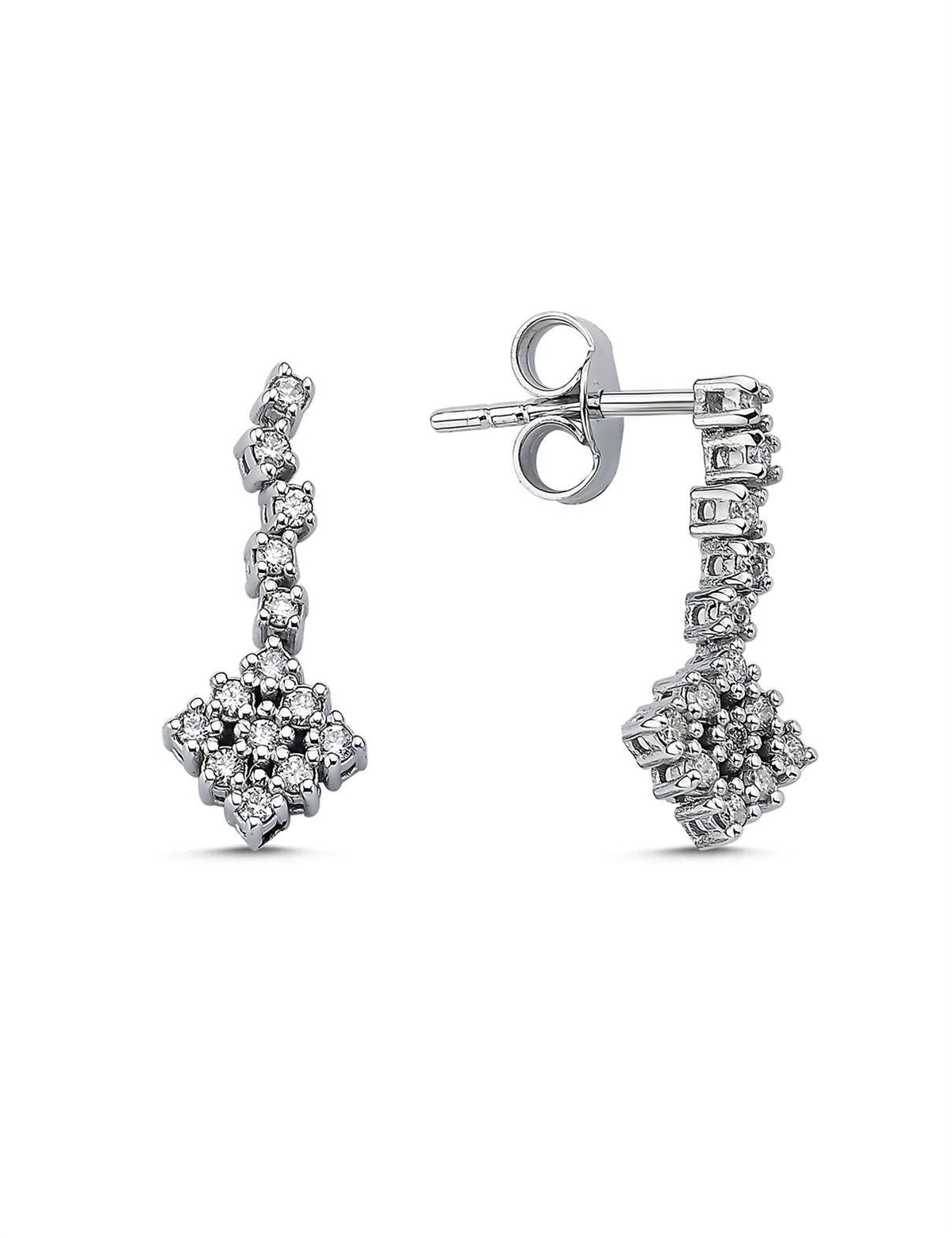 0,27 Karat Pırlantalı Küpe