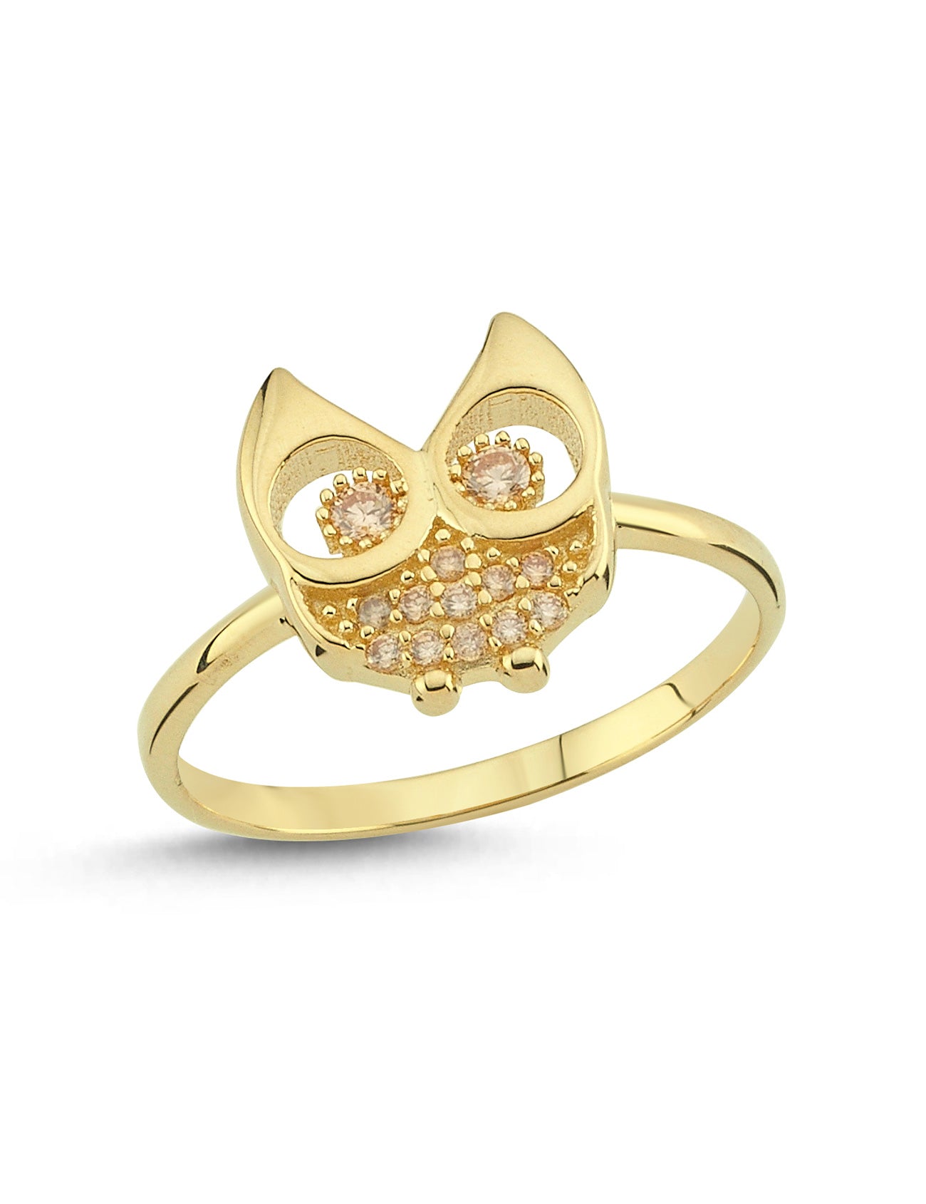 Golden Owl Altın Yüzük