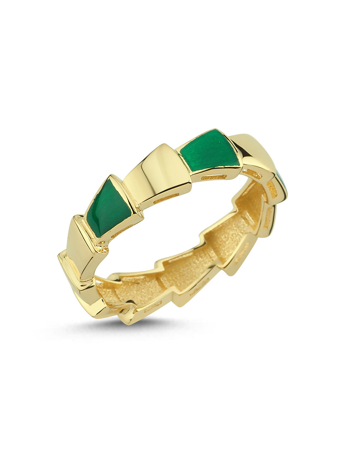 Emerald Line Modern Altın Yüzük
