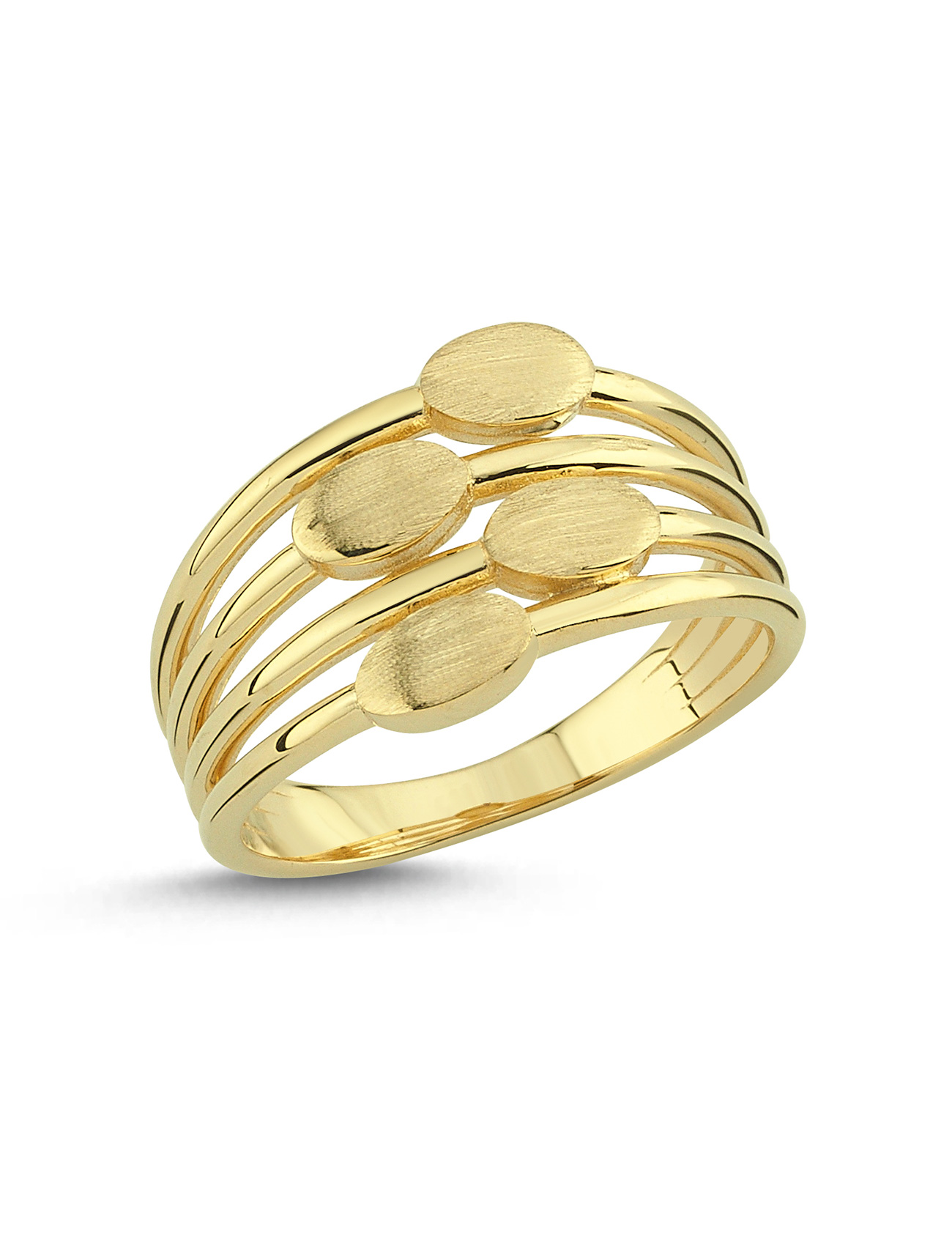 QuadLine Modern Altın Yüzük Ürün ana görseli