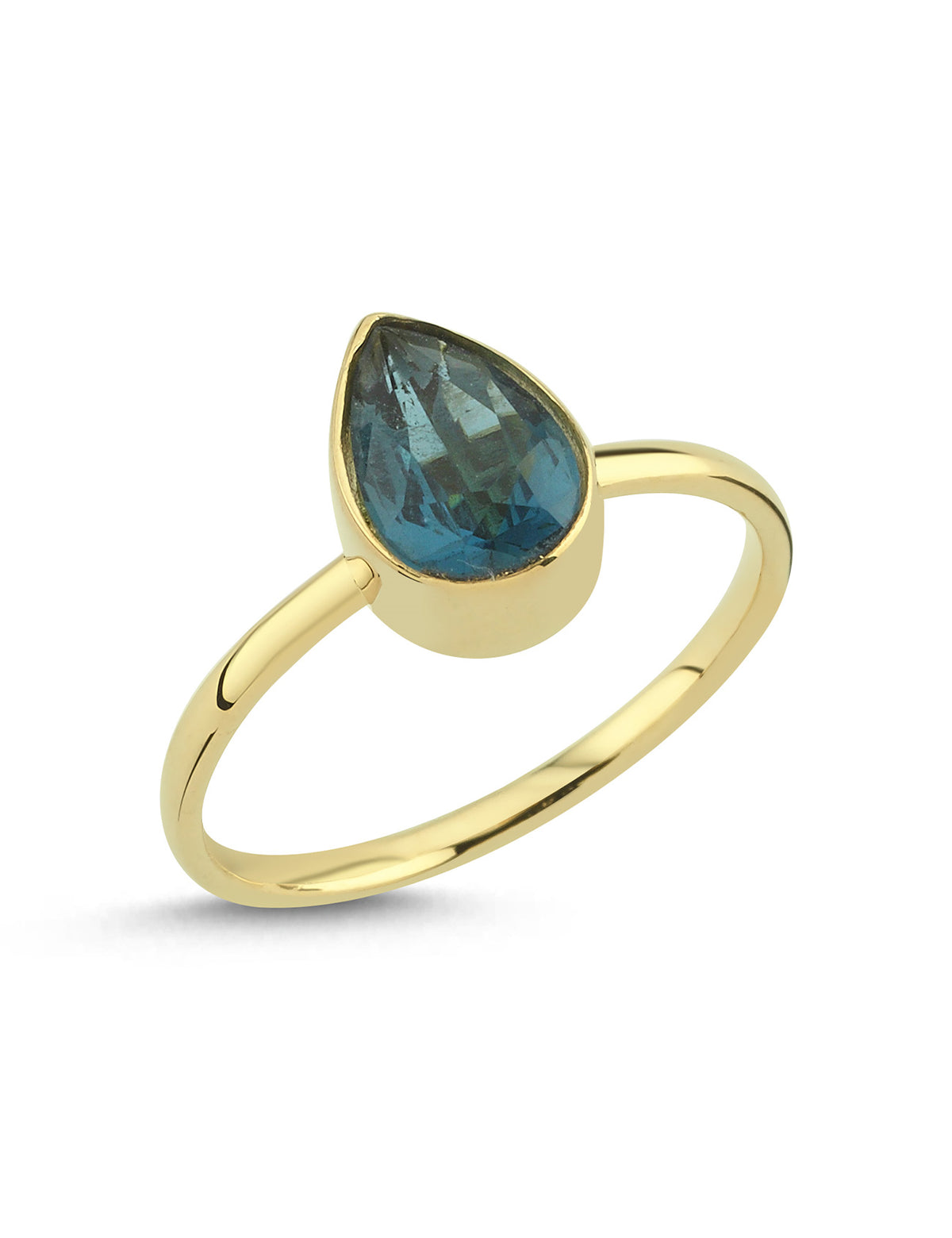 Aqua Drop Altın Yüzük