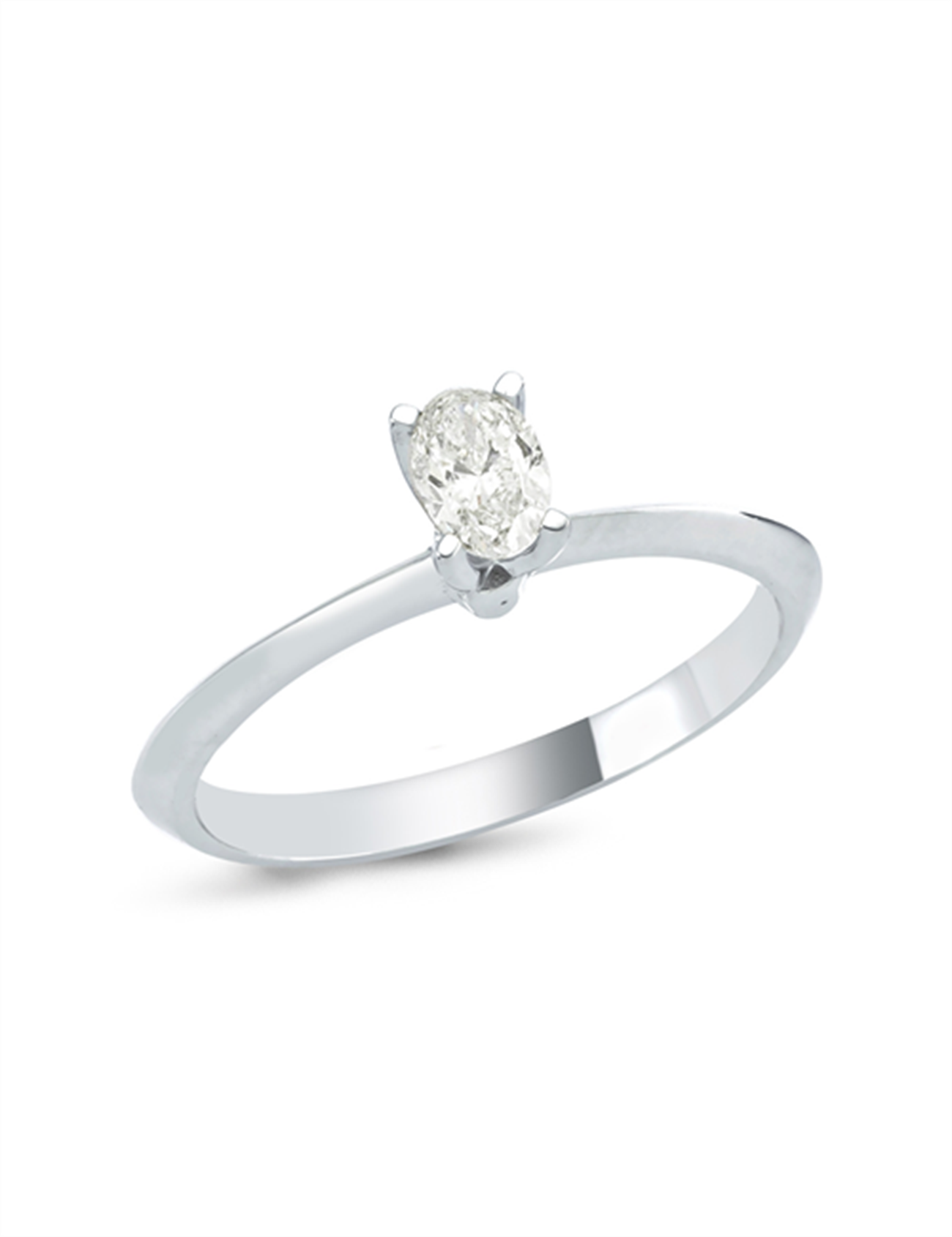 خاتم سوليتير من الألماس عيار 0.31 قيراط Ürün ana görseli