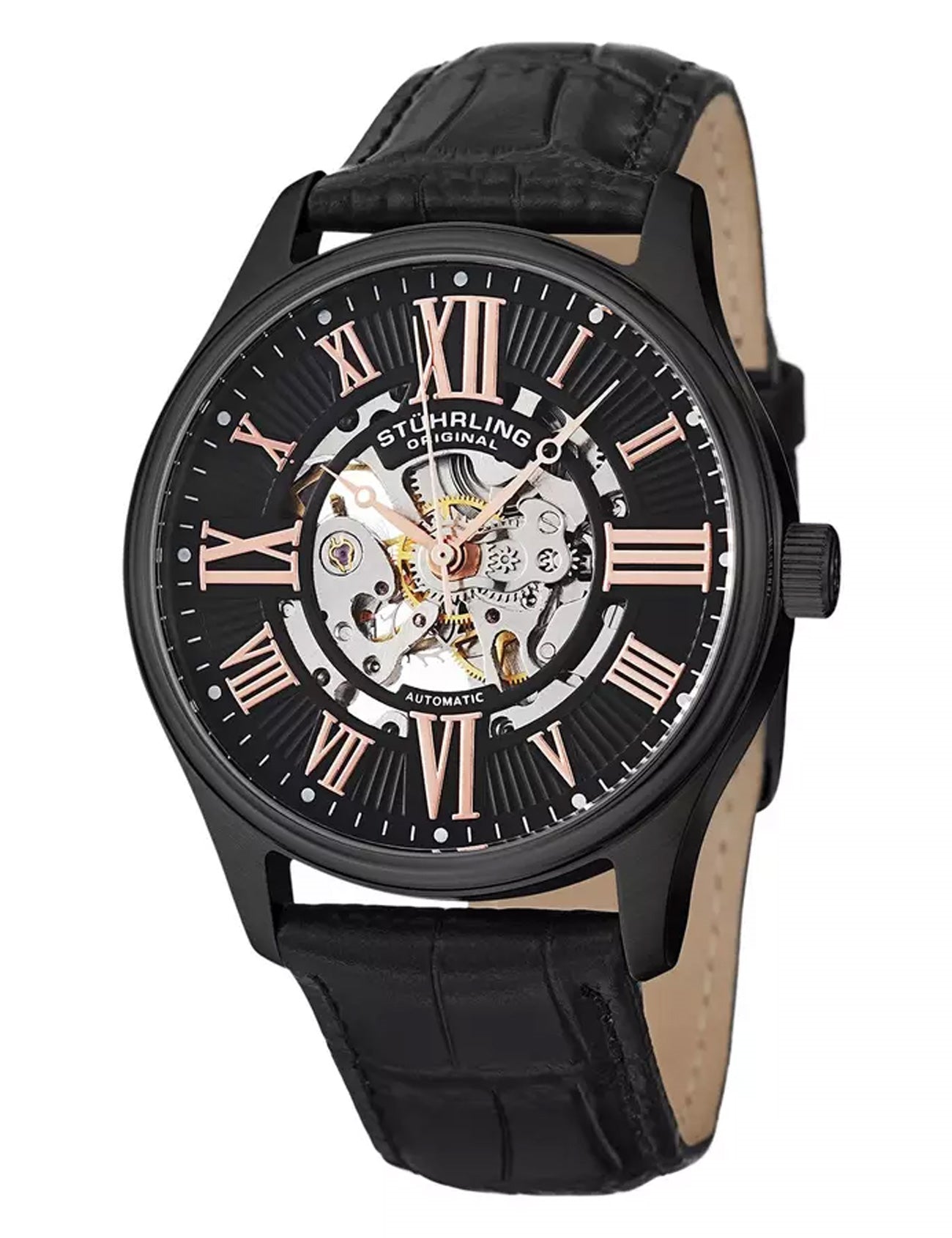 STÜHRLING Men's Automatic Skeleton