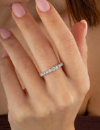 0,50 Karat Yarımtur Pırlanta Yüzük