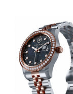 PIRLANT Siyah Sedef Kadranlı Kadın Kol Saati