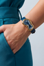 EXAEQUO EX0002.0004 Classic Melting Stainless steel 316L Blue - PVD Yellow Gold Unisex Kol Saati