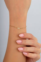 Sonsuzluk Boomerang Altın Bileklik