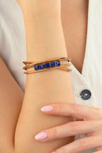 Lapis Taşlı Rose Altın Bileklik/Bilezik