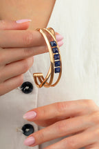 Lapis Taşlı Rose Altın Bileklik/Bilezik