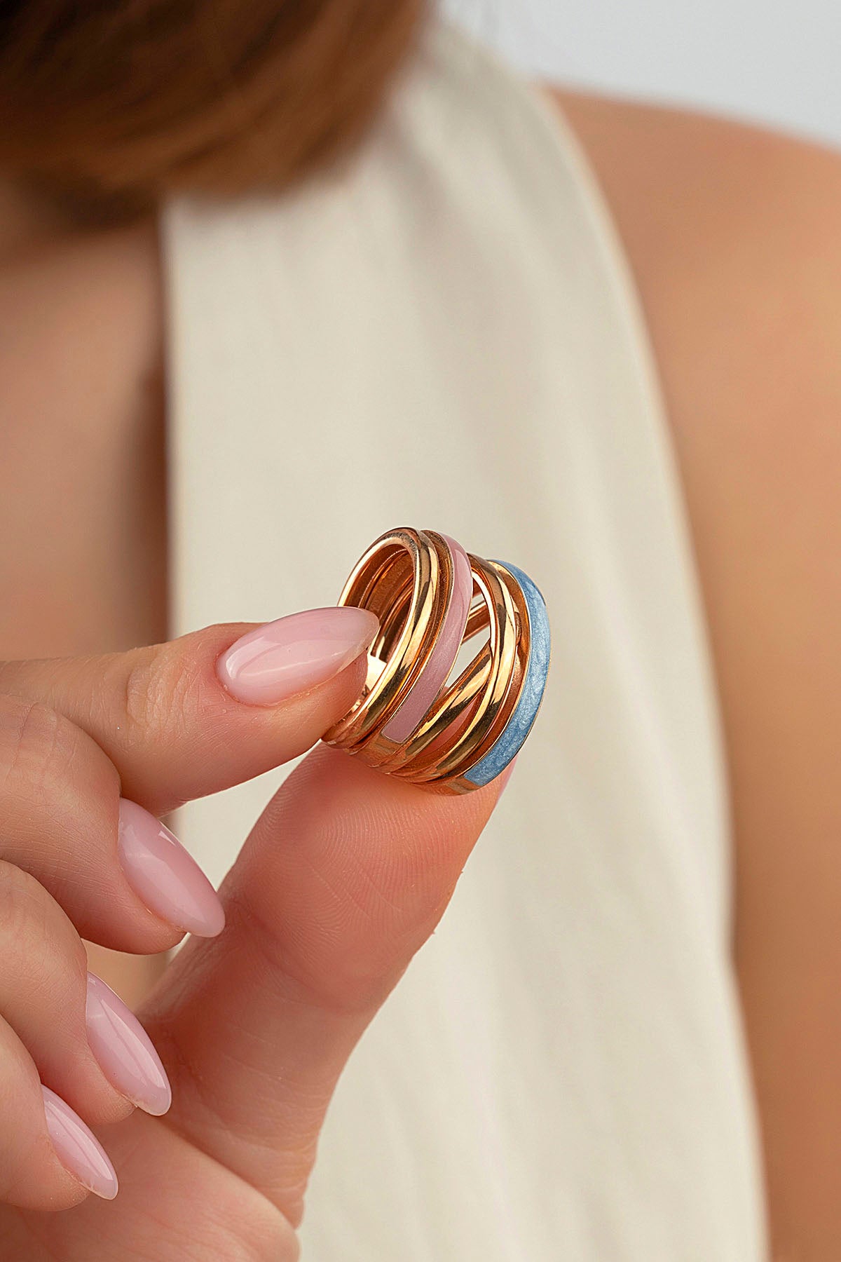 Mineli Altın Yüzük Ürün ikincil görseli